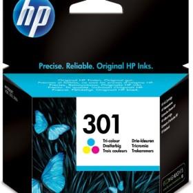 HEWLETT PACKARD Cartuccia originale HP InkJet 301 (CH562EE) tricromia blister